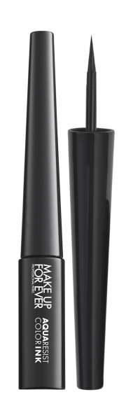 Make Up For Ever Aqua Resist Color Ink Liner Водостойкая жидкая подводка для глаз | 1 Matte Charcoal / Угольный (матовый)