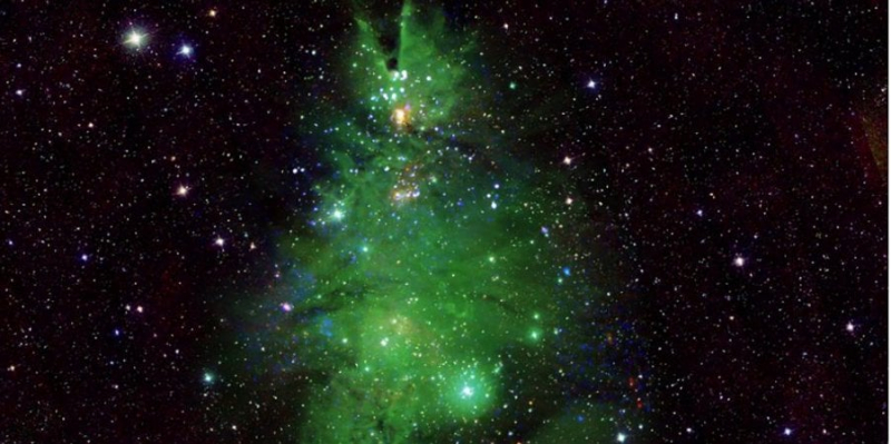 Неймовірна краса. NASA показало скупчення зірок у формі новорічної ялинки
